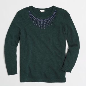 J. Crew Factory beaded sweater